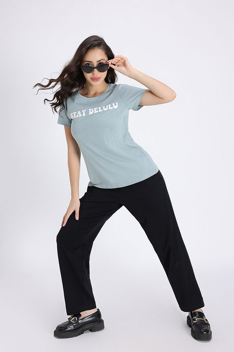 Zivame Knit Cotton Loungewear Top - Grey Mist — image 6